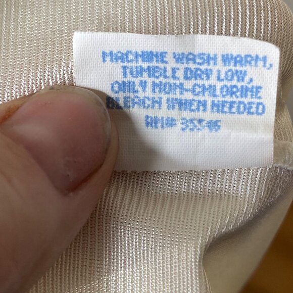 Vintage Ivory Nylon Lace Trimmed Hem 28 Inch Long Half Slip Size M USA Made - Picture 6 of 7